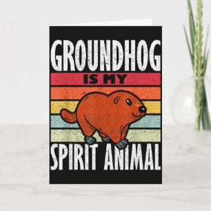 Tarjeta Marmota Es Mi Animal Espiritual _1