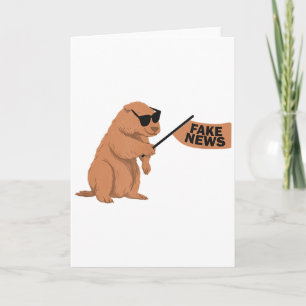 Tarjeta Marmota Influencer de Noticias Falsas en Redes Soc