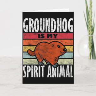 Tarjeta Marmota Marmota Es Mi Animal Espiritual _3 