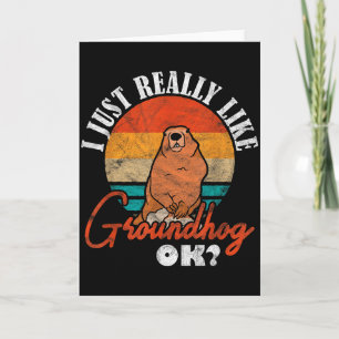 Tarjeta Marmota Me Gusta Mucho La Marmota Ok _3 