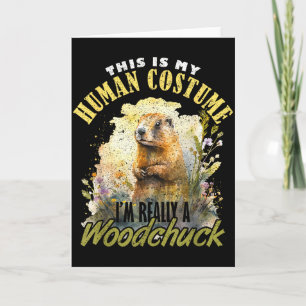 Tarjeta Marmota suelo realmente soy una marmota _1