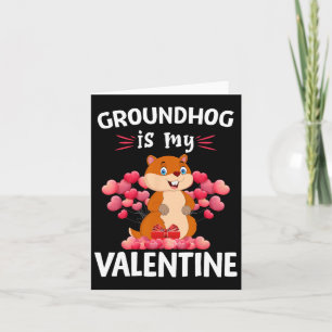 Tarjeta Marmotas Es Mi San Valentín Feliz Día de San Valen