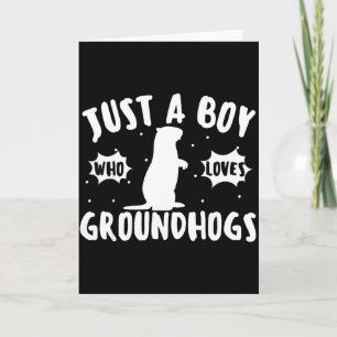 Tarjeta Marmotas Solo Un Niño Que Ama Marmotas Lindo Gr
