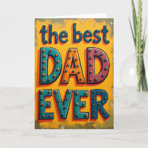 Tarjeta Marquee Mejor Papá del Mundo