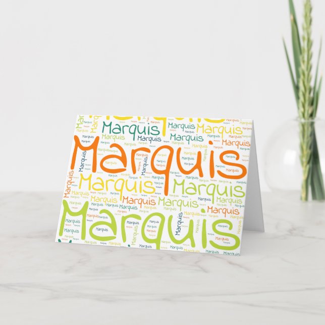 Tarjeta Marqués (Anverso)