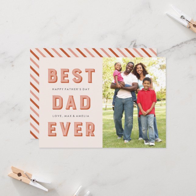 Tarjeta marquesa del día del padre - óxido (Anverso/Reverso In Situ)