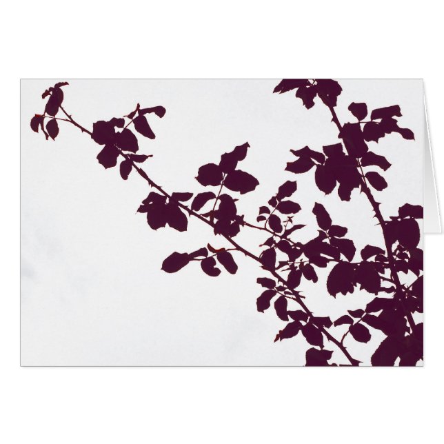 Tarjeta marrón de las ramas (Anverso (Horizontal))