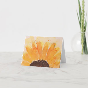 Tarjeta marrón naranja marrón girasol marrón marrón marrón
