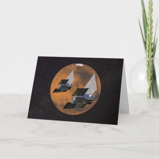Tarjeta Mars Cubed por MarCO CubeSats (Anverso)
