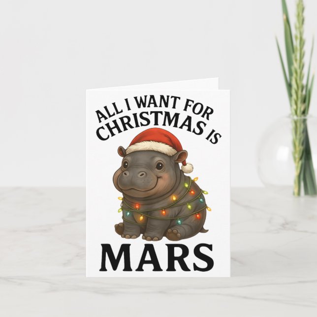 Tarjeta Mars The Hip Christmas Baby Hip Mars Viral Pygmy H (Anverso)