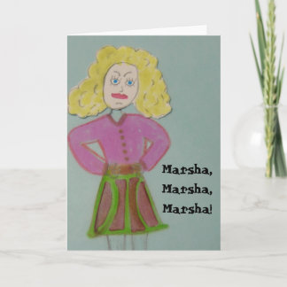 Tarjeta ¡Marsha, Marsha, Marsha!