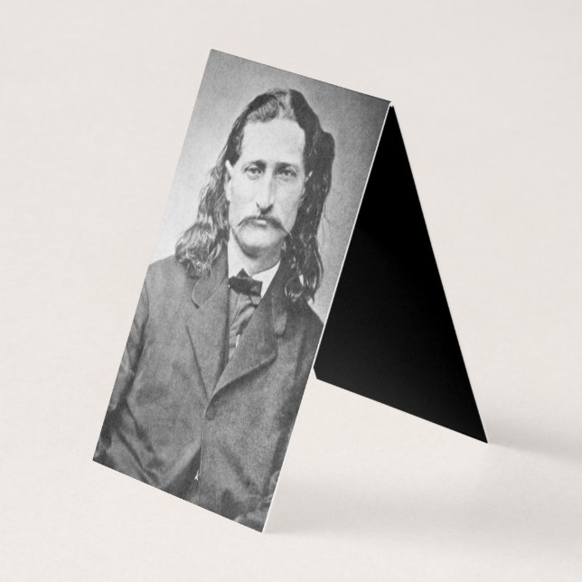 Tarjeta Marshal Wild Bill Hickok Antiguo Cañero Occidental (Reverso)