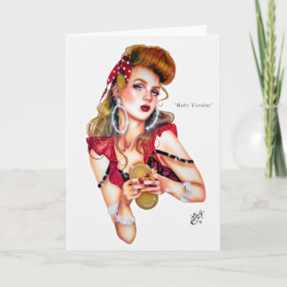 Tarjeta Martes de Ruby por Elizabeth Austin Greeting Card