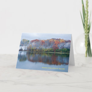 Tarjeta Marthaler Park Snowy Autumn Morning