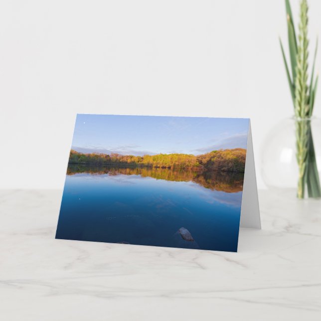 Tarjeta marthaler park sunrise y reflexiones (Anverso)