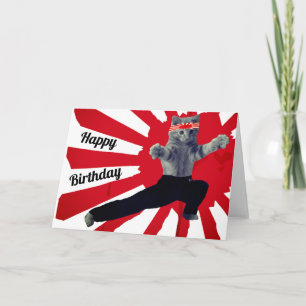 Tarjeta Martial Art Karate Cumpleaños