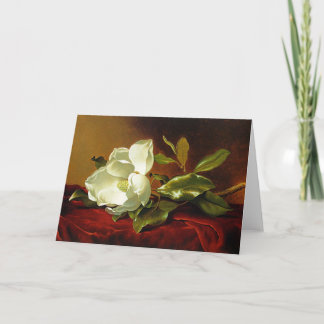 Tarjeta Martin Johnson Heade - magnolia en el terciopelo