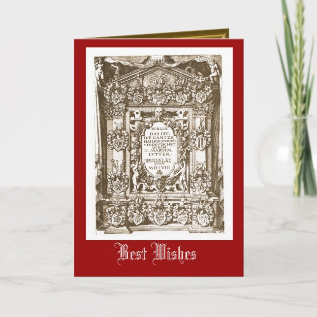 Tarjeta Martin Luther, 1558 (Anverso)
