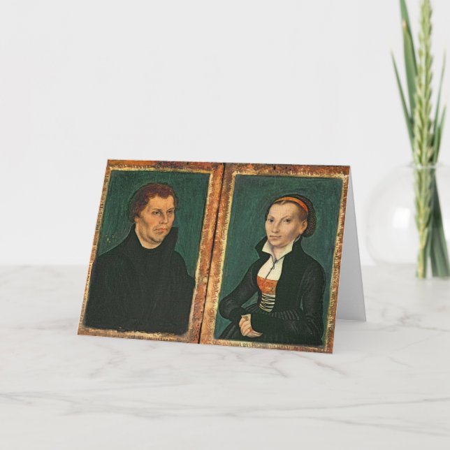 Tarjeta Martin Luther, Katharina von Bora, c.1526 (Anverso)