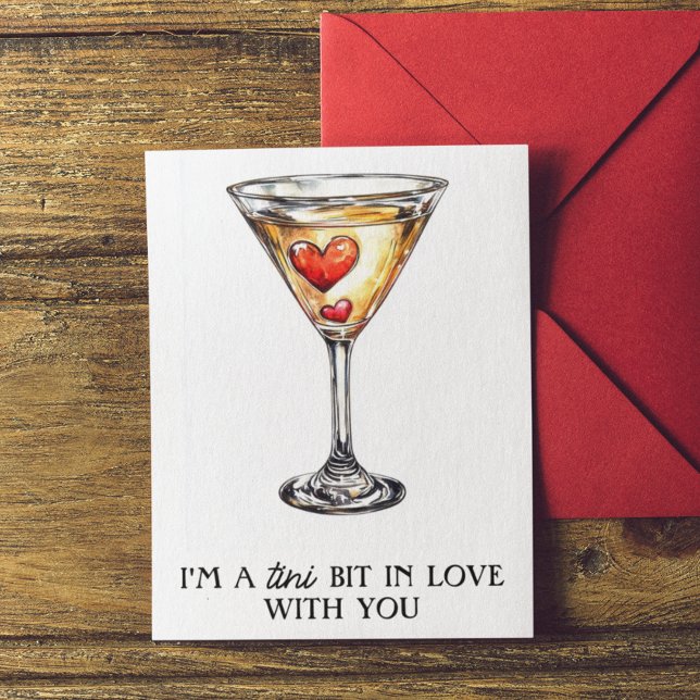 Tarjeta Martini divertido día de San Valentín (Subido por el creador)