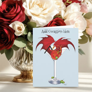Tarjeta Martini Fantasy Red Dragon