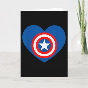Tarjeta Marvel Capitán América Vengadores Corazón Amor Val