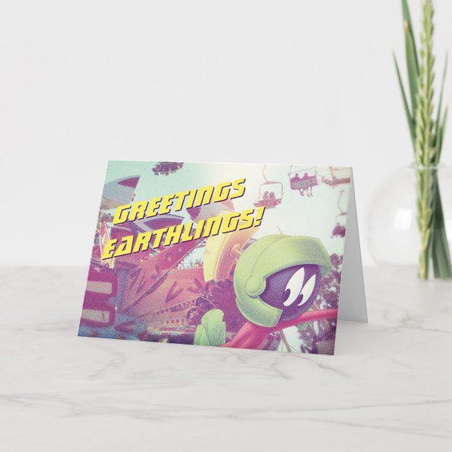 Tarjeta MARVIN EL MARTIANO™ De vacaciones (Anverso)