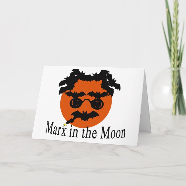 TARJETA MARX EN LA LUNA (Anverso)