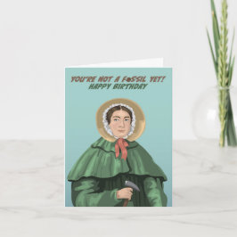 Tarjeta Mary Anning No eres un cumpleaños fósil