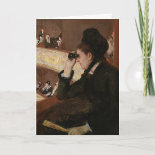 Tarjeta Mary Cassatt - En la Logia