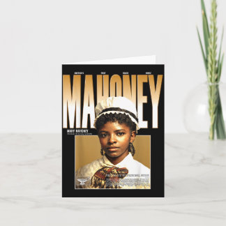 Tarjeta Mary Eliza Mahoney Primera Enfermera Negra Pionera