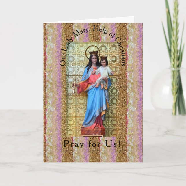 Tarjeta Mary, la carta de ayuda a los cristianos (Anverso)