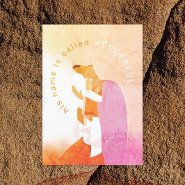 Tarjeta Mary y Baby Jesus Navidades