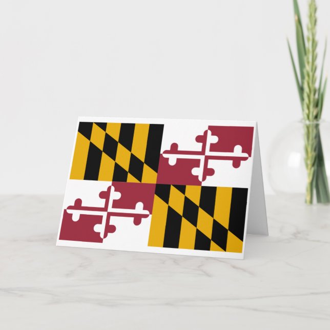 Tarjeta Marylander Flag, Flag of Maryland (Anverso)