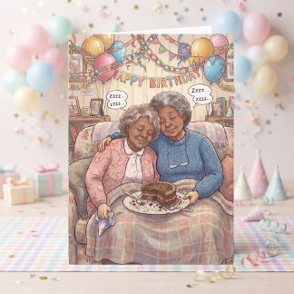 Tarjeta Más allá de la colina | Humor para el cumpleaños d