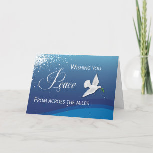 Tarjeta Más allá de las millas Elegante paz para los Navid