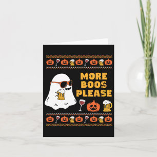 Tarjeta Más Boús Por Favor Vintar El Ghost Retro Halloween
