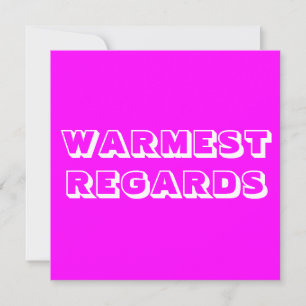Tarjeta Más cálidos Regalos magenta blanco audaz moderno