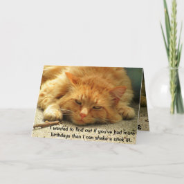 Tarjeta Más cumpleaños que usted pueden sacudir un palillo