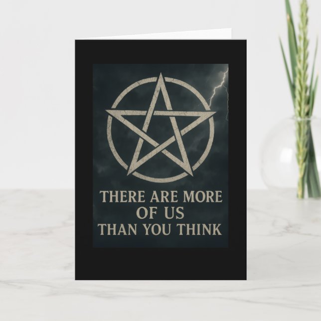 Tarjeta Más de nosotros Wicca Greetings Card (Anverso)