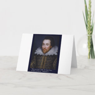 Tarjeta Más doy" Shakespeare Cita de amor Regalos/Tees