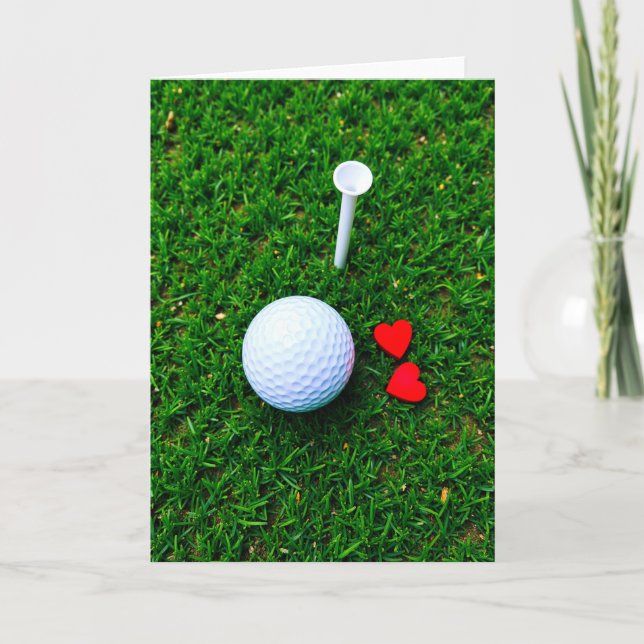 Tarjeta Más Dulce de Golf Hearts (Anverso)