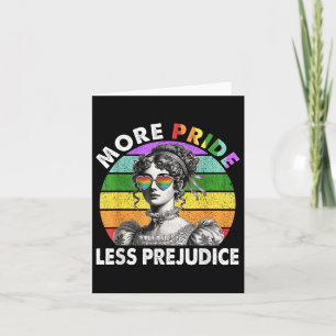 Tarjeta Más Orgullo Menos Prejuicio Mes Orgullo Lgbtq Gay 