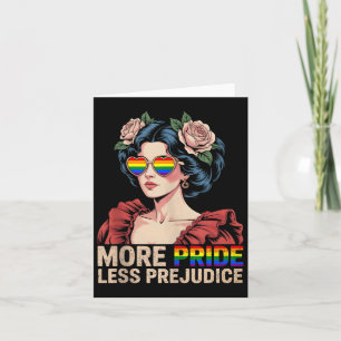 Tarjeta Más Orgullo Menos Prejuicio Mes Orgullo Lgbtq Vint
