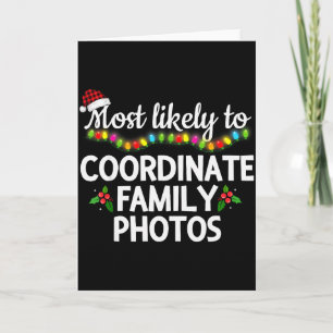 Tarjeta Más Probable De Coordinar Fotos Familiares Combina