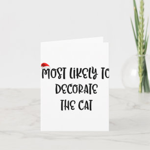 Tarjeta Más Probable De Decorar Al Gato 2 