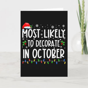 Tarjeta Más Probable De Decorar En Octubre Diversión Famil