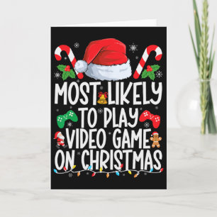 Tarjeta Más Probable De Jugar A Juego De Video Familia Coi