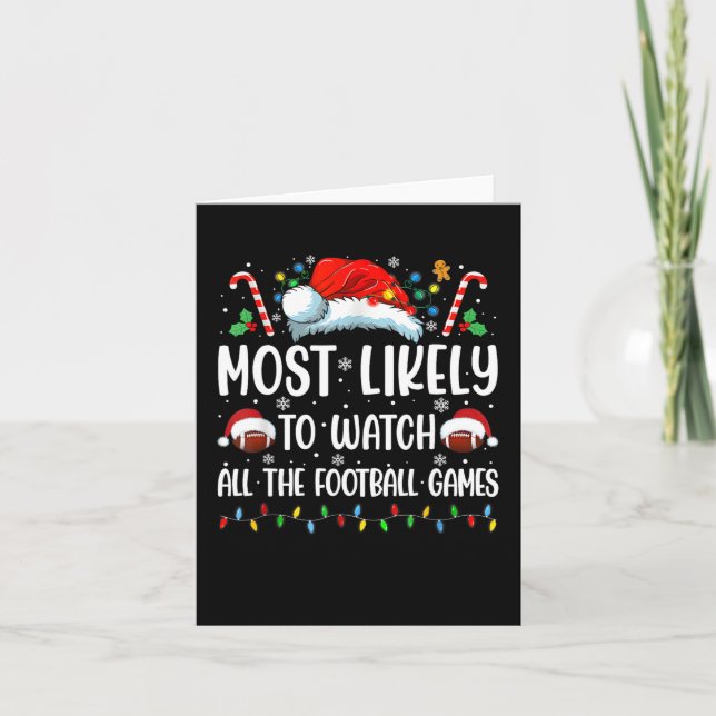 Tarjeta Más Probable De Ver Todos Los Partidos De Fútbol N (Anverso)