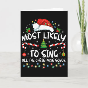 Tarjeta Más Probable Que Cante Todas Las Canciones De Navi